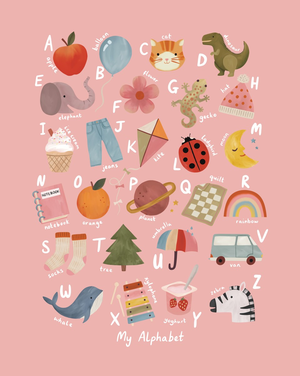 My Alphabet pink