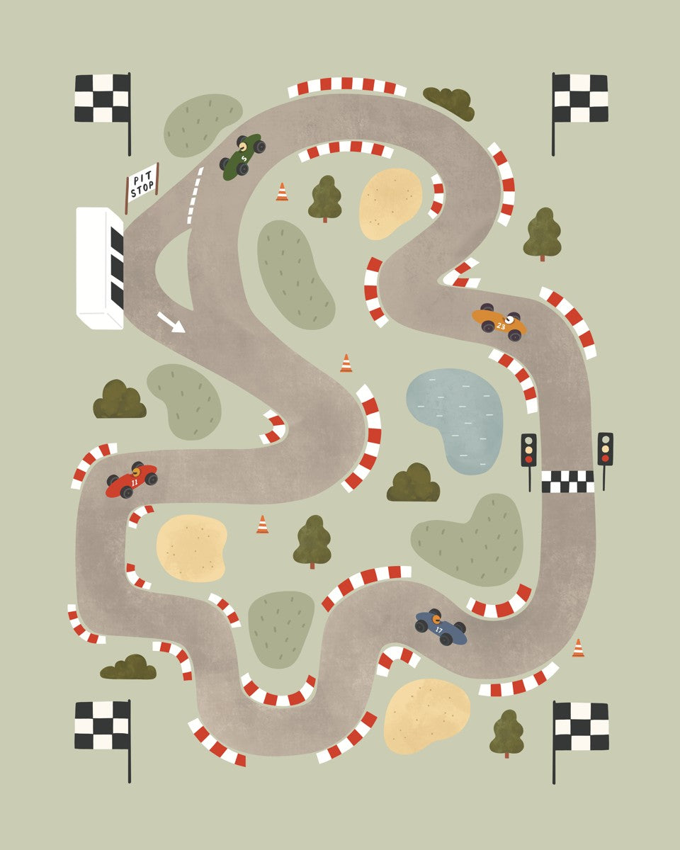 Race Track in sage