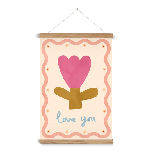 Love you / Print with Hanger