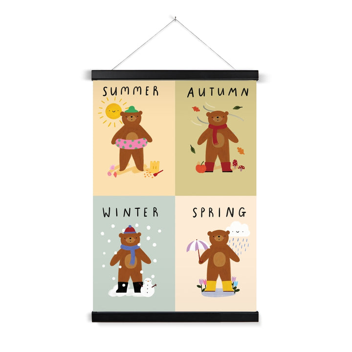 The Seasons / Print with Hanger