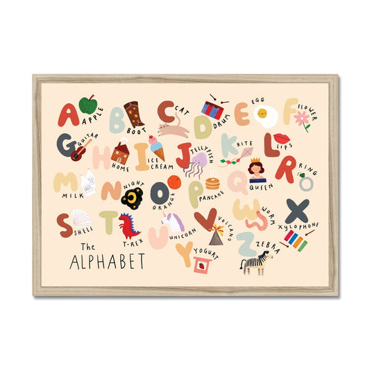 The Alphabet (US spelling) landscape / Framed Print