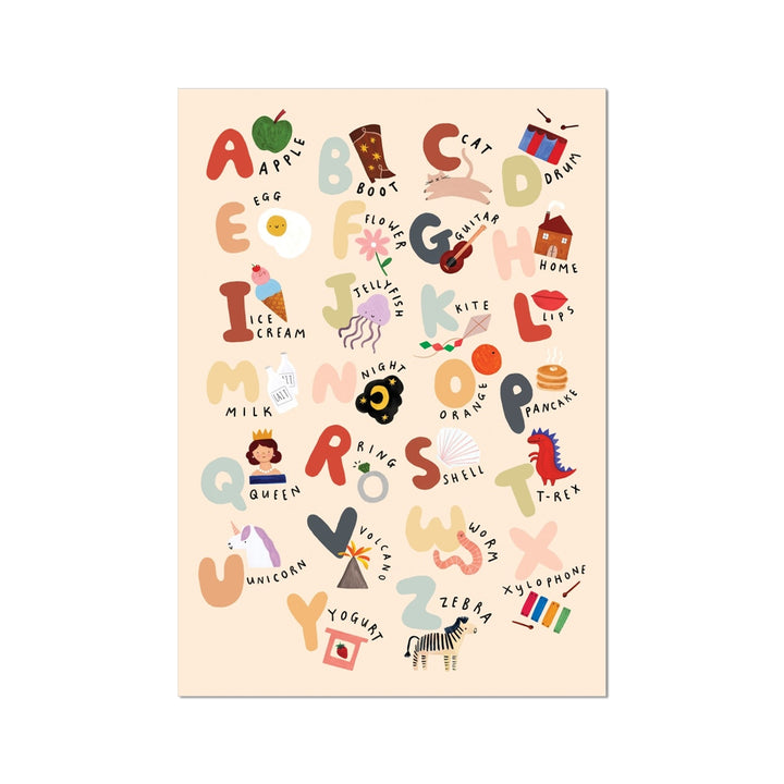 The Alphabet (US spelling) / Fine Art Print