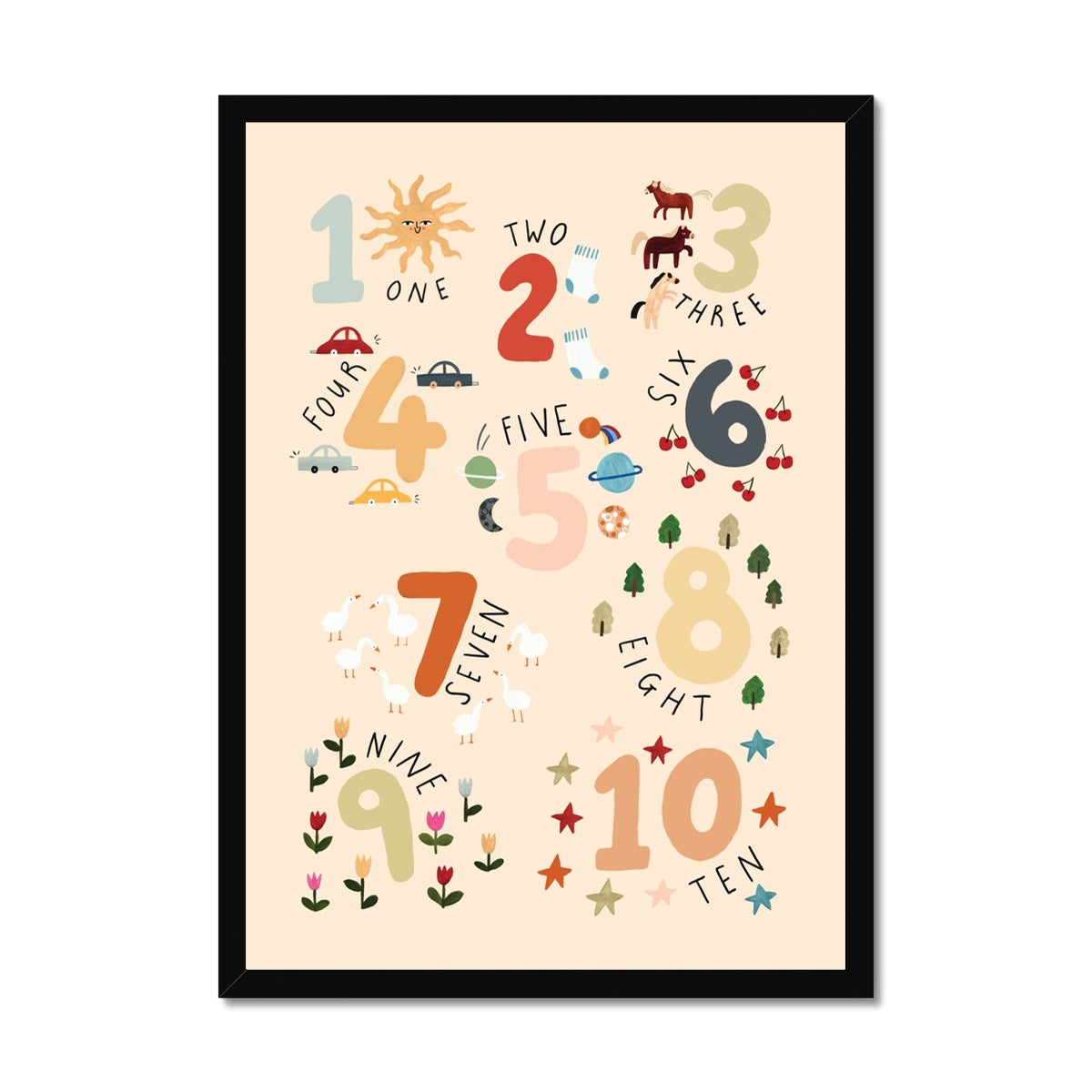 Counting / Framed Print