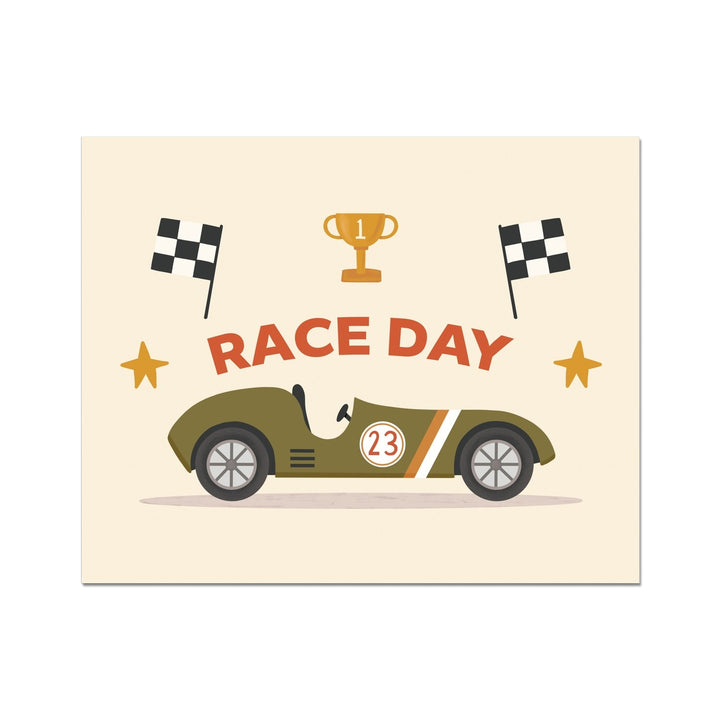 Race Day in green / Fine Art Print