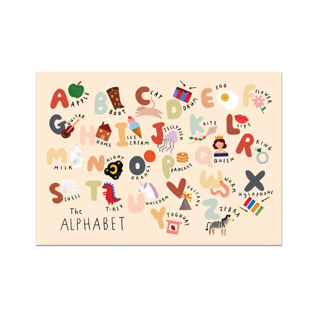 The Alphabet (UK spelling) landscape / Fine Art Print