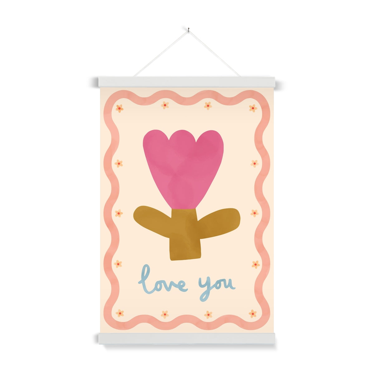 Love you / Print with Hanger