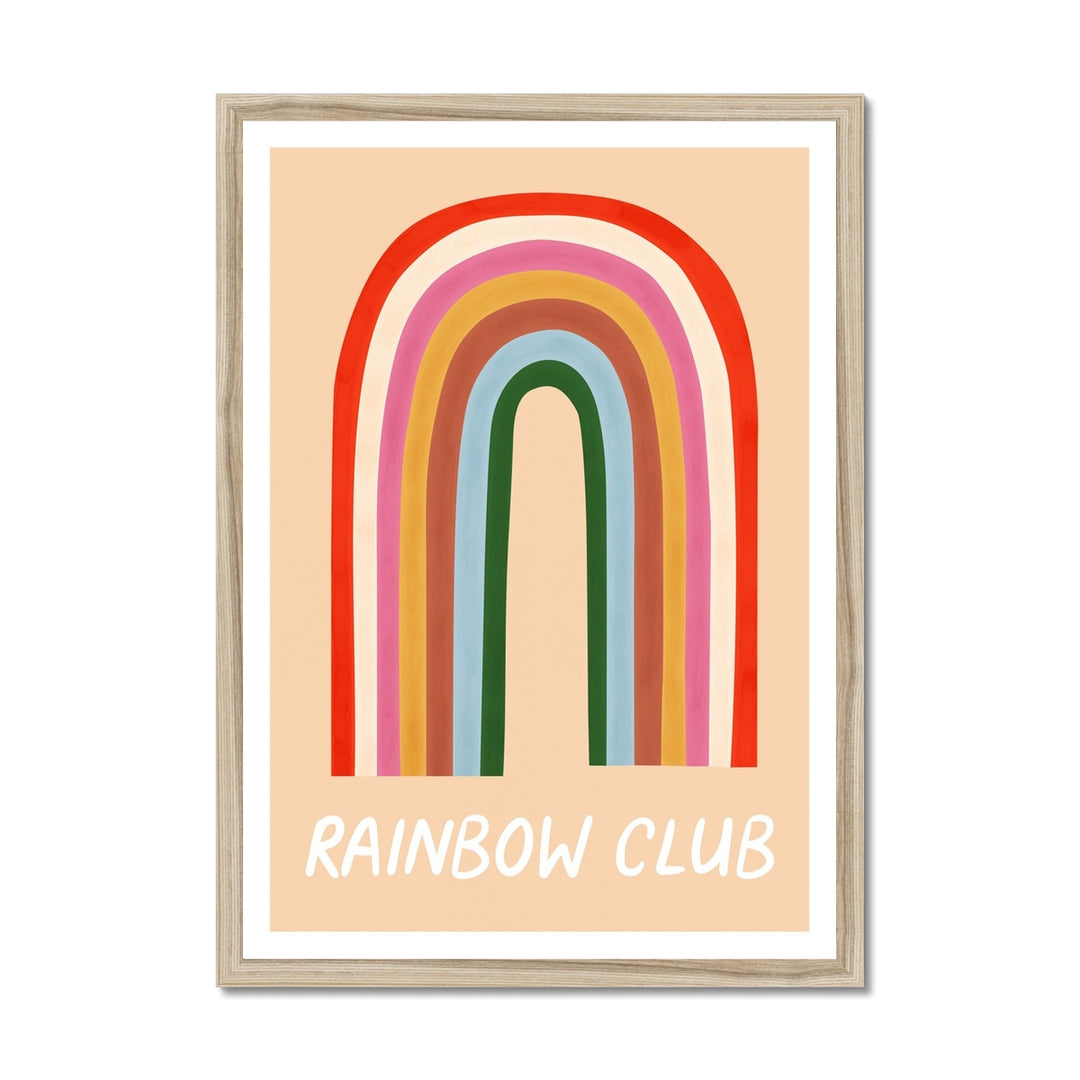 Rainbow Club / Framed Print