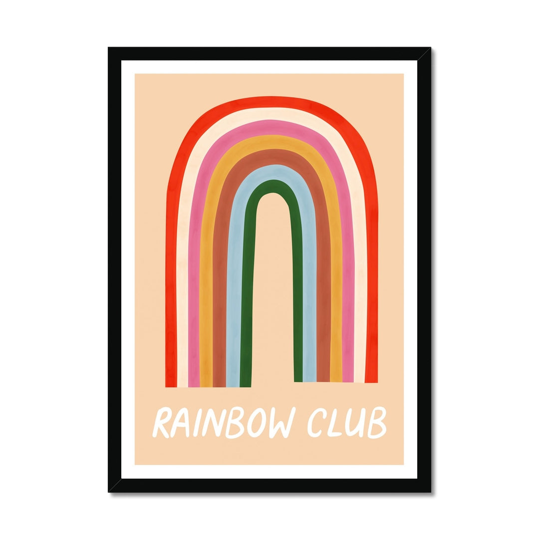 Rainbow Club / Framed Print