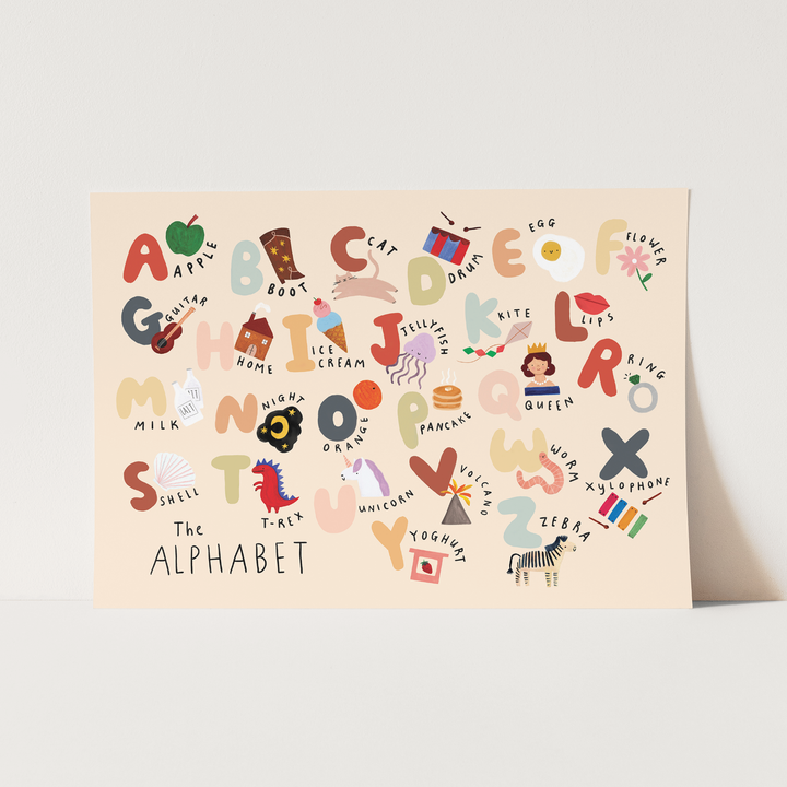 The Alphabet (UK spelling) landscape / Fine Art Print