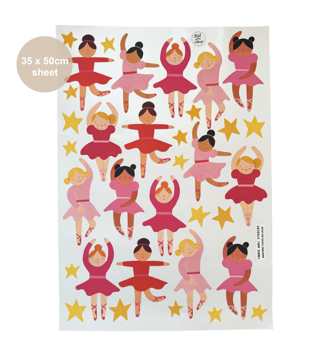 Ballerina / Fabric Wall Stickers