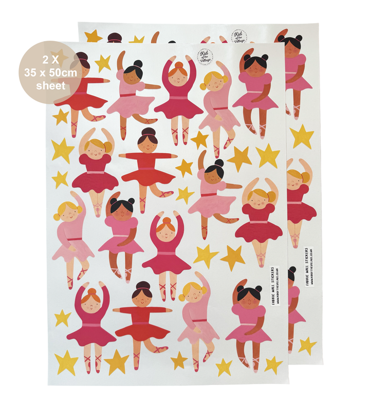 Ballerina / Fabric Wall Stickers