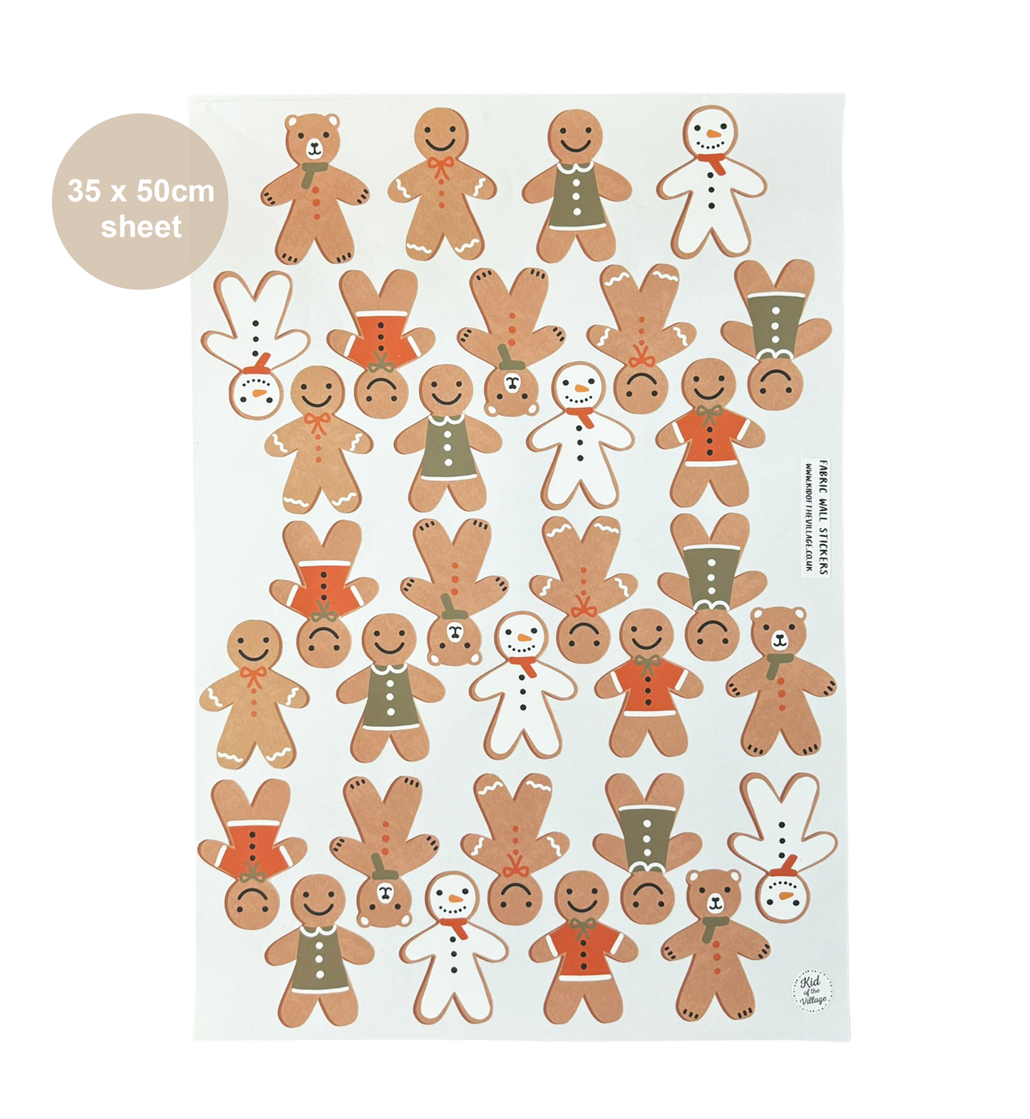 Gingerbread / Fabric Wall Stickers