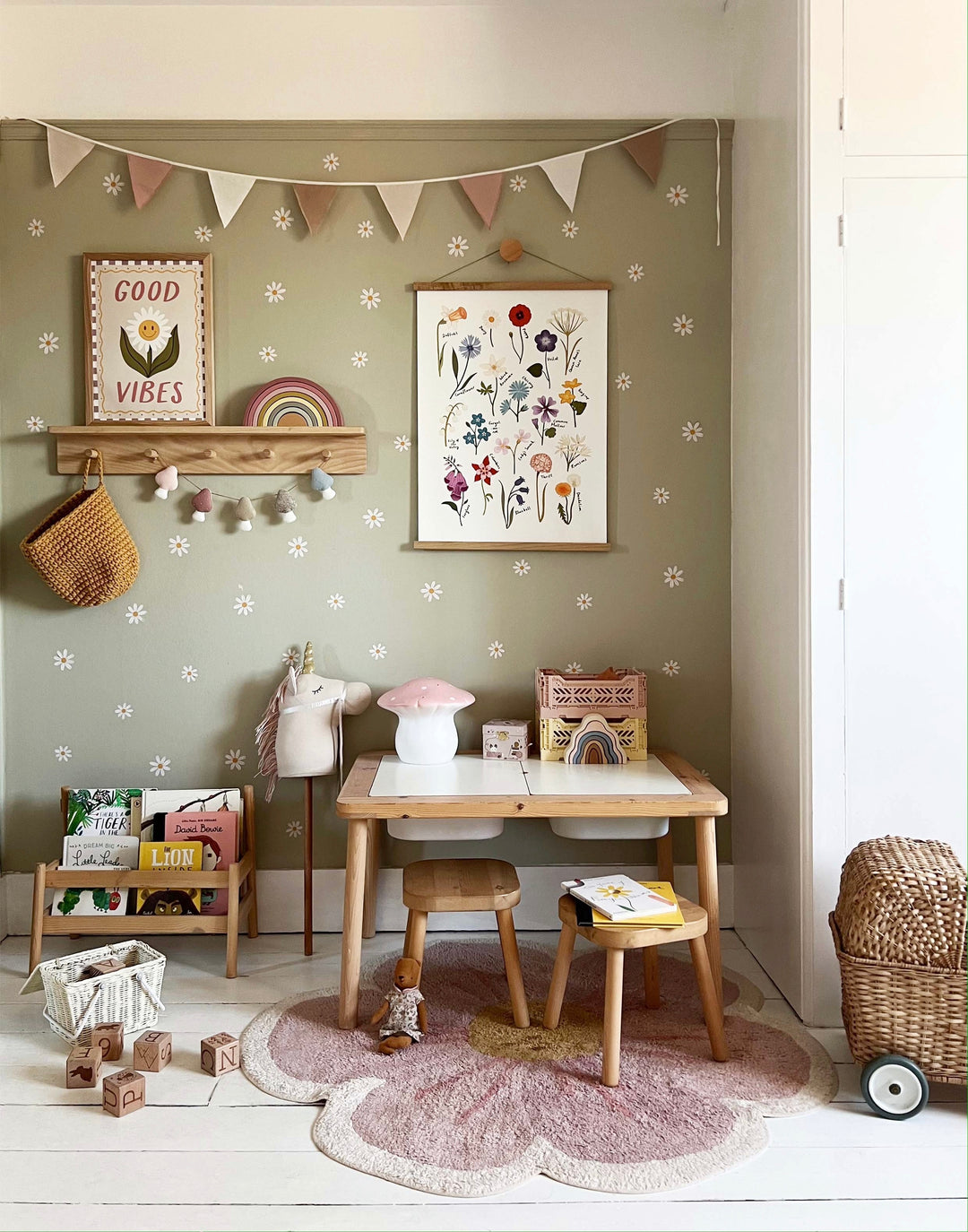 Daisy / Fabric Wall Stickers