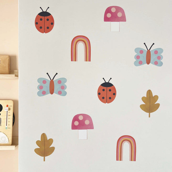 Colourful Woodland / Fabric Wall Stickers