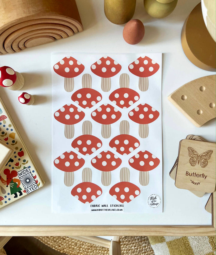 Mushroom / Fabric Wall Stickers