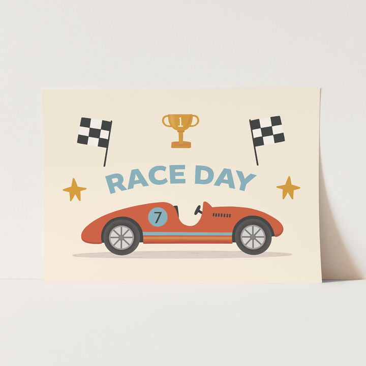 Race Day in red / Fine Art Print