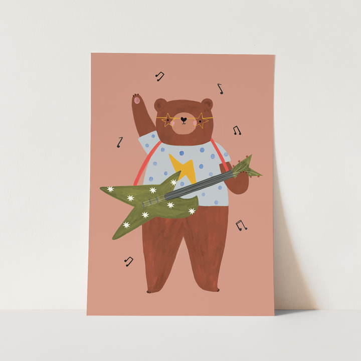 Rock 'n' Roll Bear / Fine Art Print