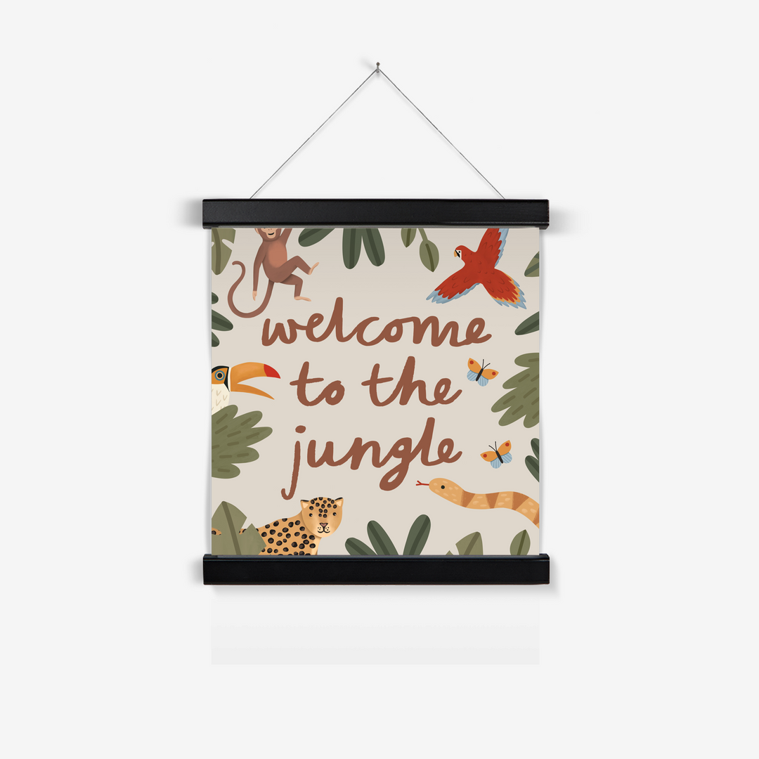 Welcome to the jungle in stone / Print with Hanger