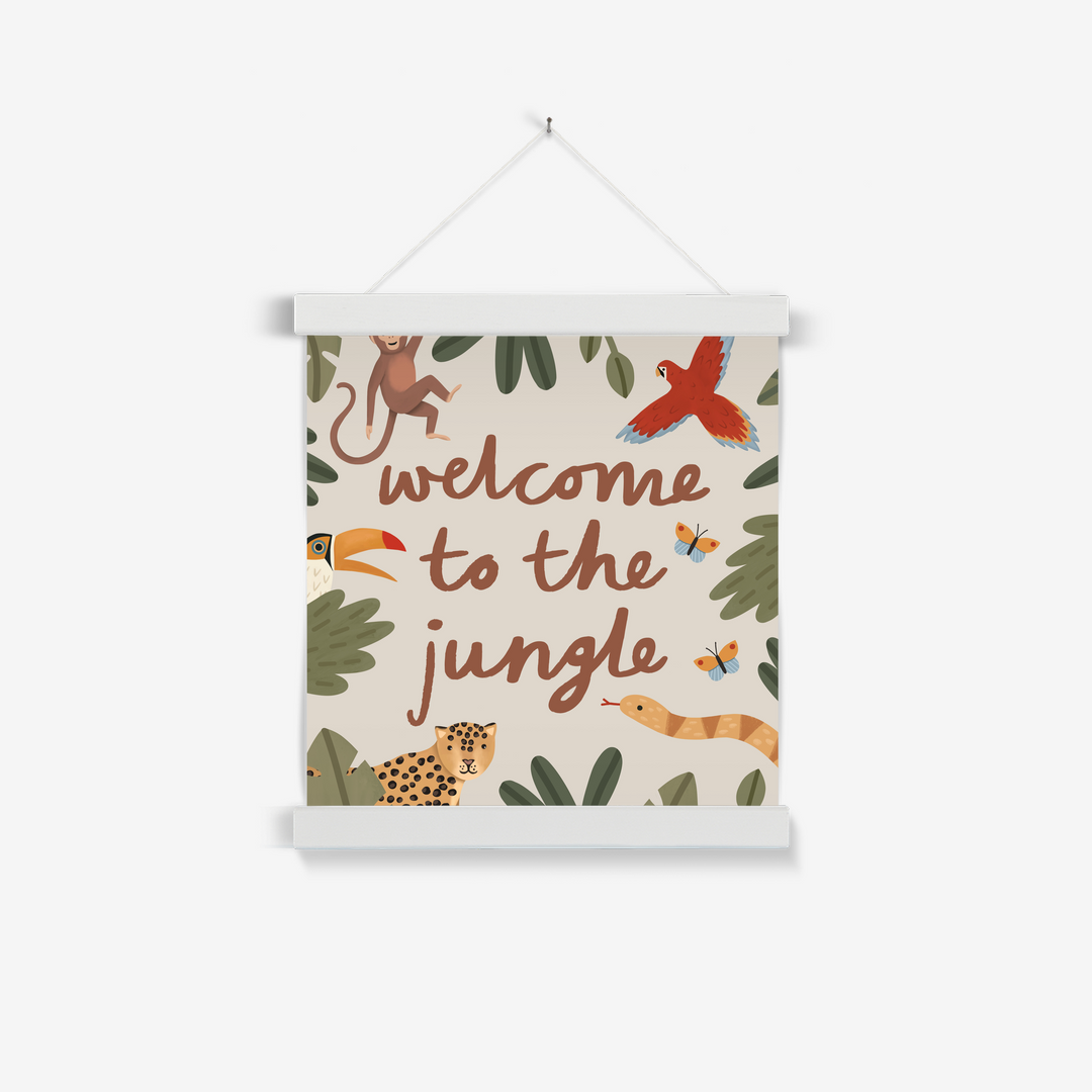 Welcome to the jungle in stone / Print with Hanger