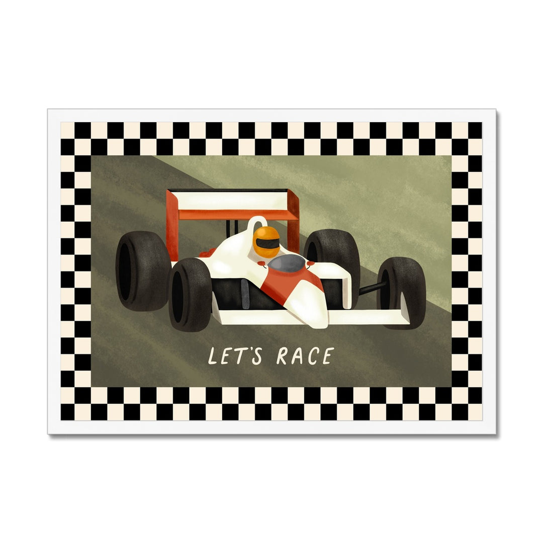 Let's Race / Framed Print