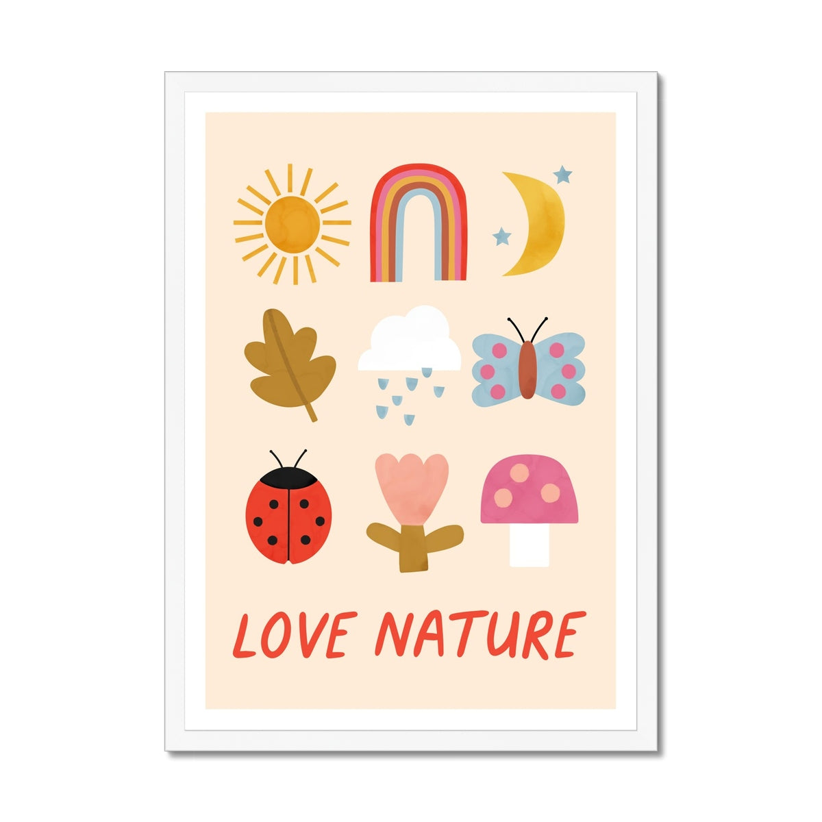 Love Nature / Framed Print