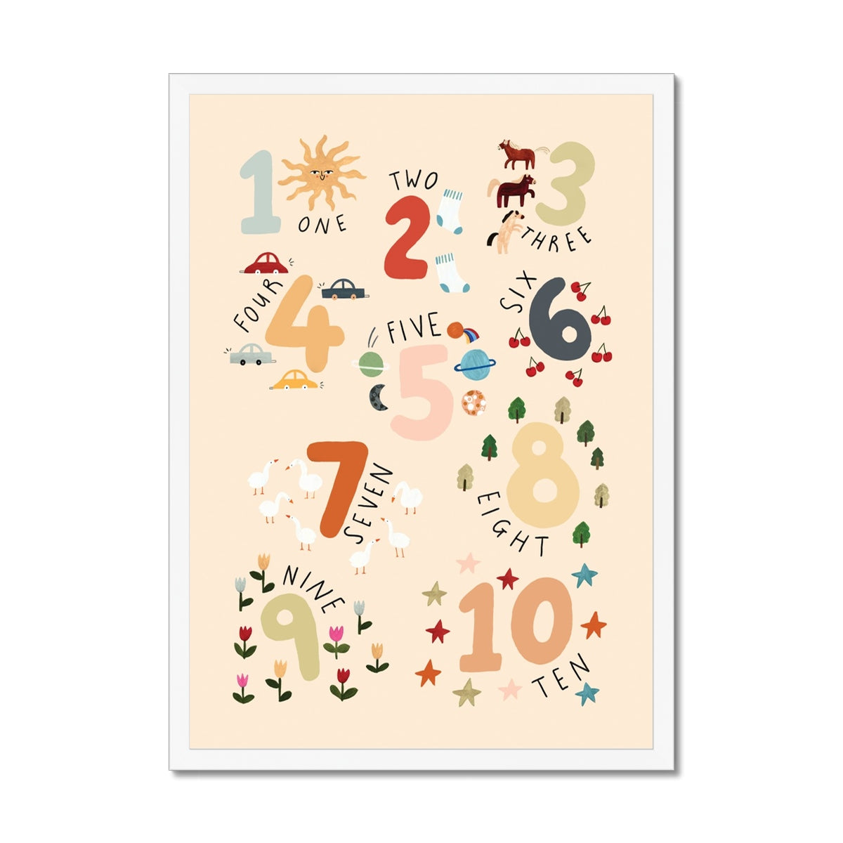 Counting / Framed Print