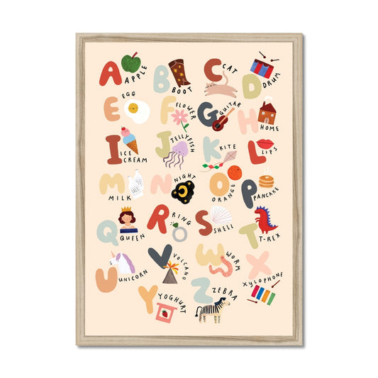 The Alphabet (UK spelling) / Framed Print