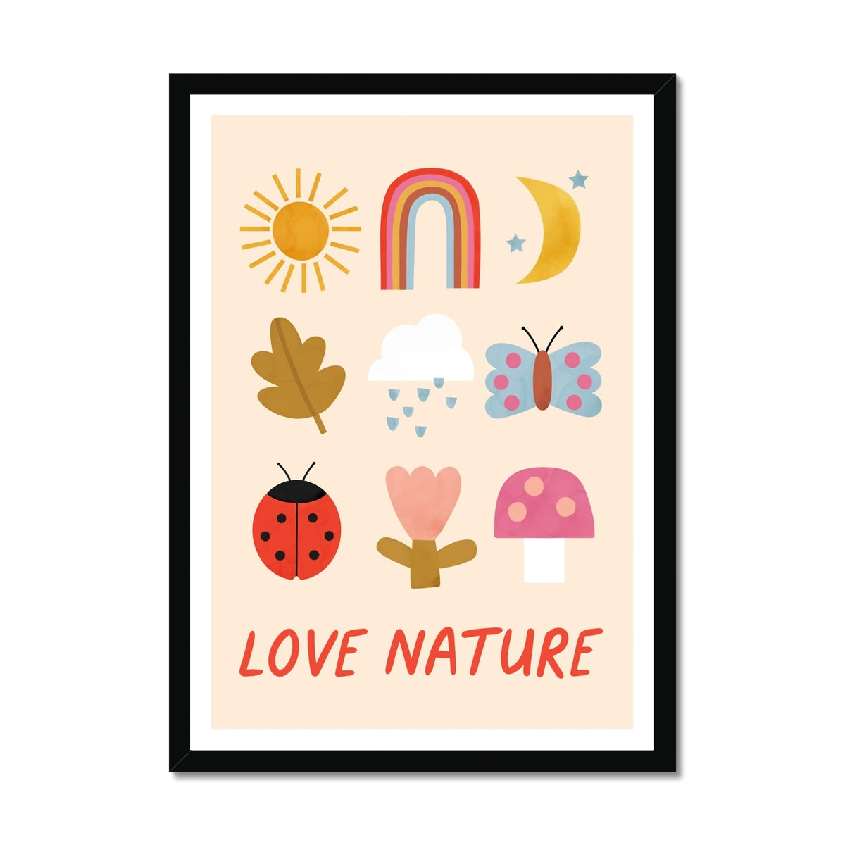 Love Nature / Framed Print