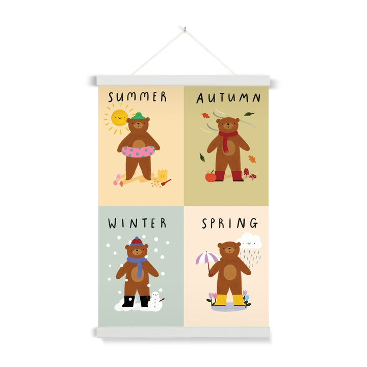 The Seasons / Print with Hanger