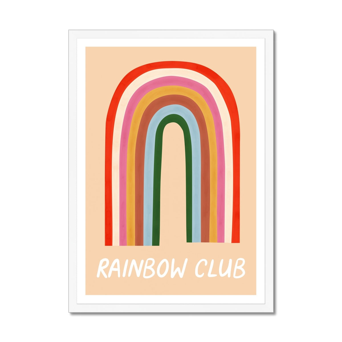 Rainbow Club / Framed Print