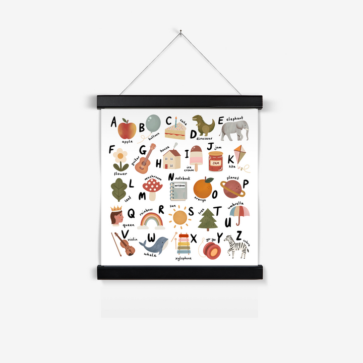 Alphabet square / Print with Hanger