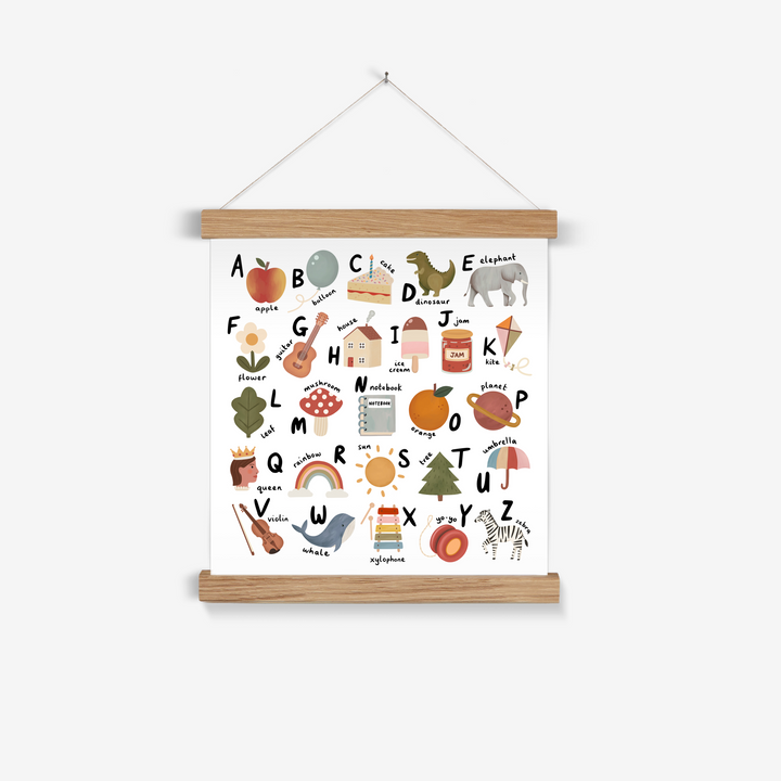 Alphabet square / Print with Hanger