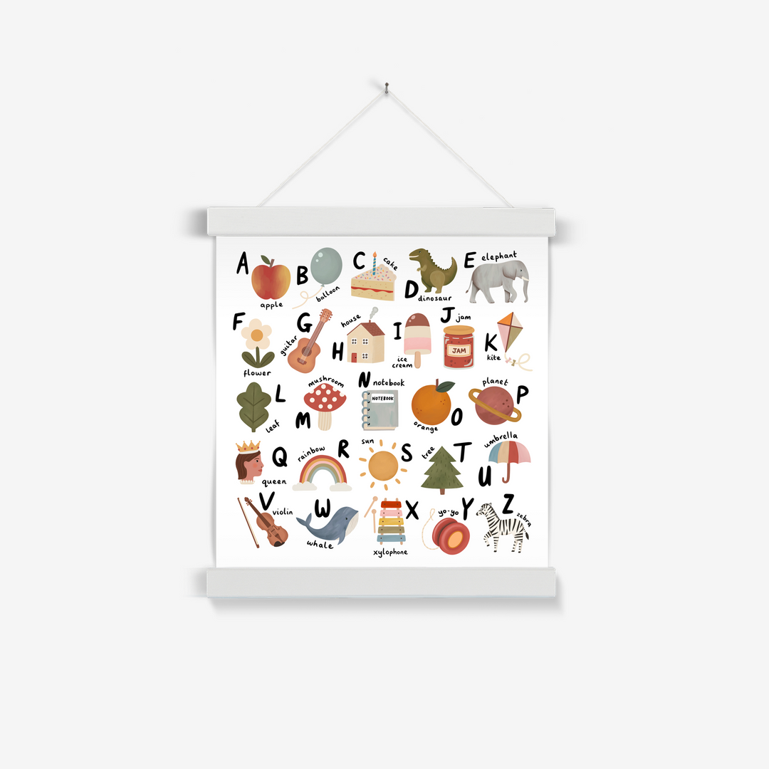 Alphabet square / Print with Hanger