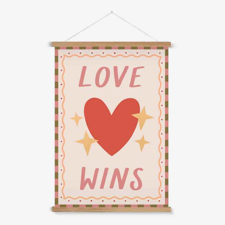 Love Wins / Print with Hanger