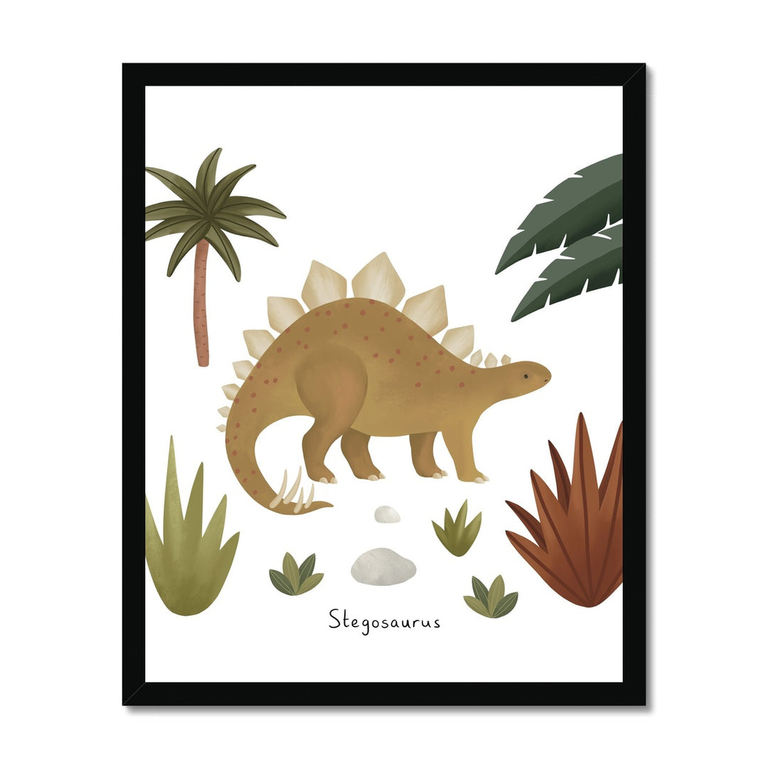 Stegosaurus / Framed Print