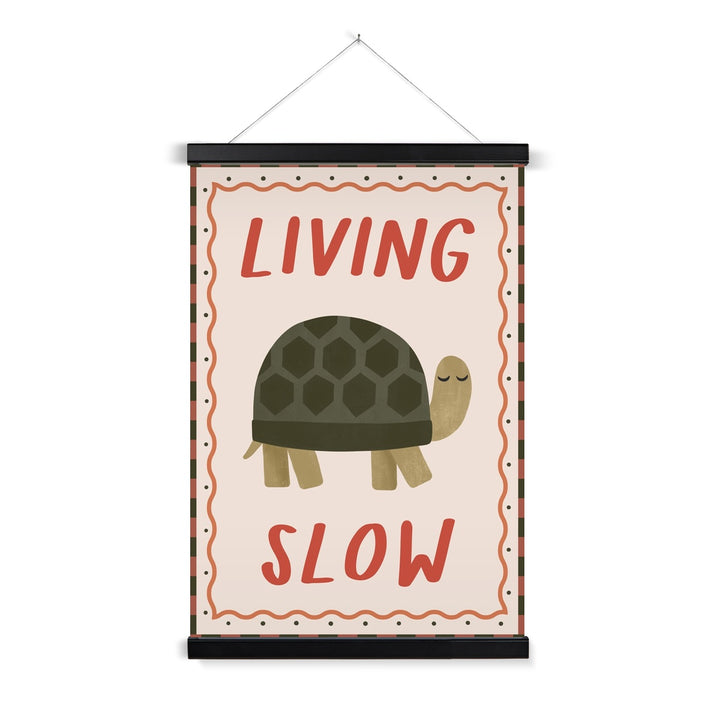 Living Slow / Print with Hanger