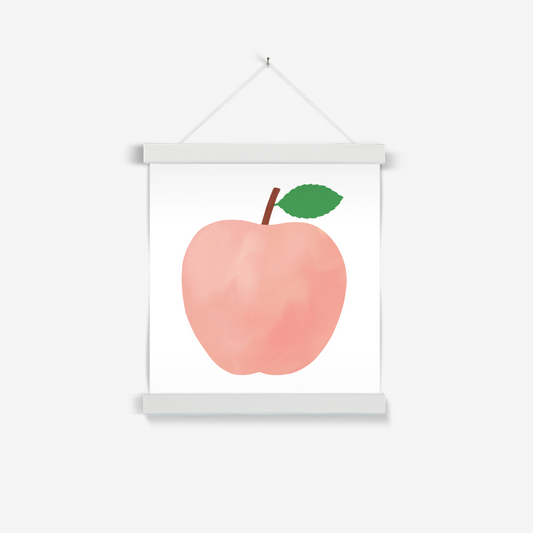 Pink Apple / Print with Hanger