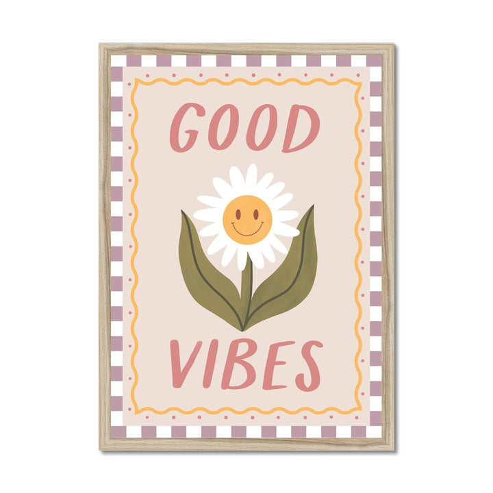 Good Vibes / Framed Print