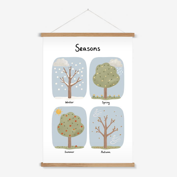 Seasons in blue / Print with Hanger