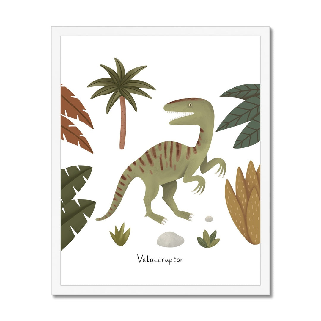 Velociraptor / Framed Print