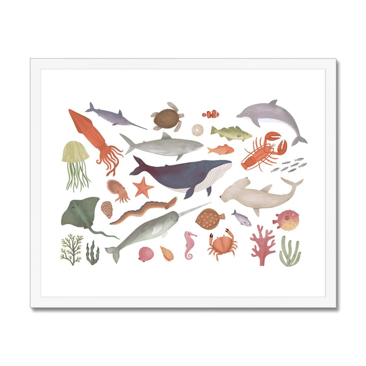 Ocean Life / Framed Print