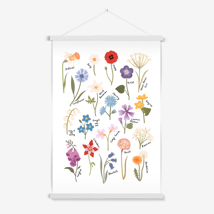 Wildflowers / Print with Hanger