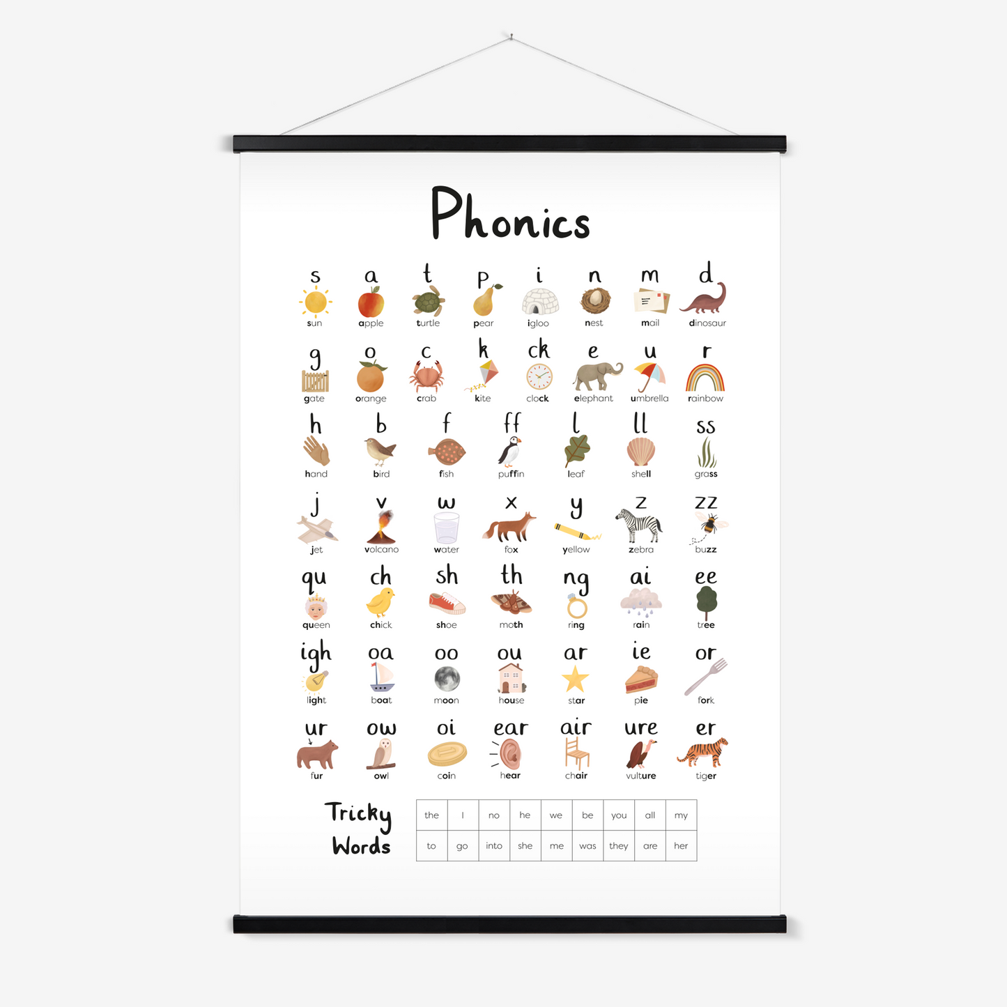 Phonics / Print with Hanger