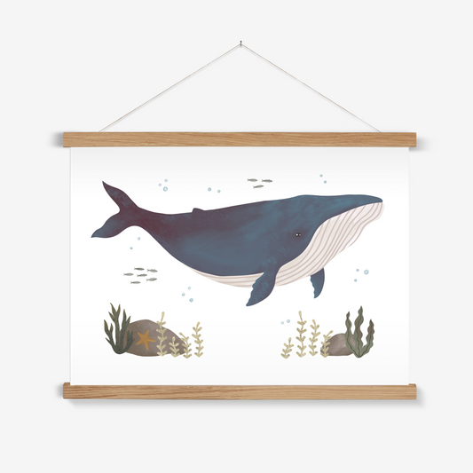 Whale / Print with Hanger