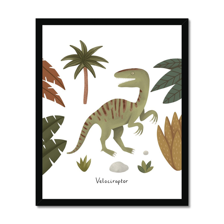 Velociraptor / Framed Print