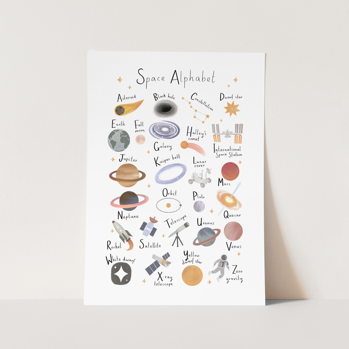 Space Alphabet / Fine Art Print