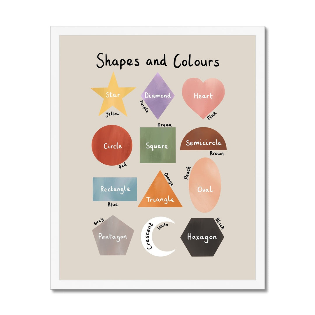 Shapes and Colours in stone / Framed Print