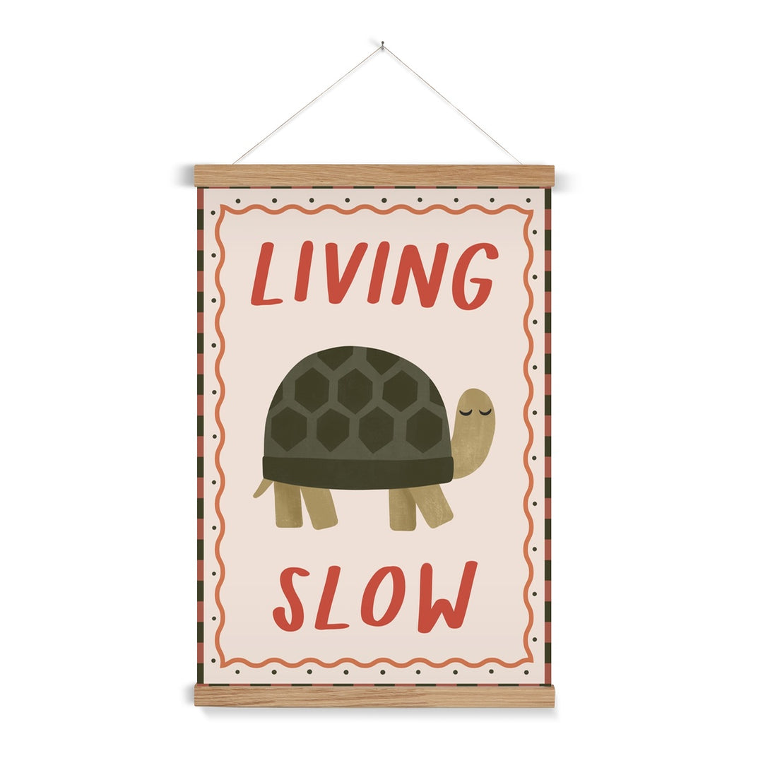 Living Slow / Print with Hanger