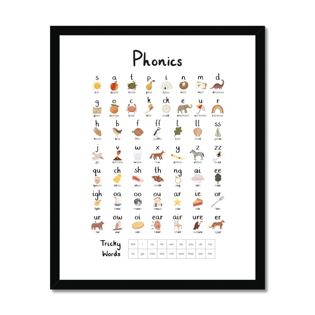 Phonics / Framed Print