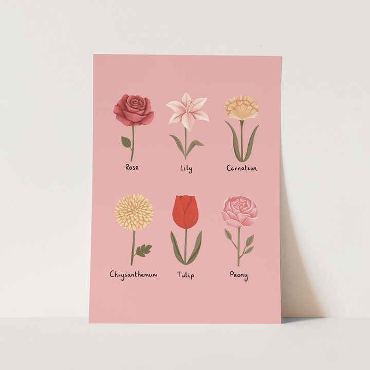 Flowers in pink / Fine Art Print